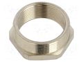 Thread adapter; Int.thread: M32; Ext.thread: PG29; brass HELLERMANNTYTON CNV-PG29-M32