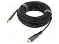 Cable; HDMI plug,micro HDMI plug,both sides; PVC; 20m; black VCOM D3742D-20.0