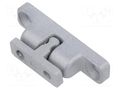 Ball catches; W: 8mm; L: 38mm; cast zinc; silver; stainless steel ELESA+GANTER GN4490-ZD-38-1-SR