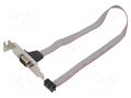 Adapter; 10pin IDC,D-Sub 9pin plug; 0.4m; brackets on slot GEMBIRD CC-DB9ML-01