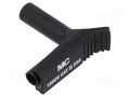 Connector: 4mm banana; angle plug; 20A; black; insulated STÄUBLI XWA-4/19-21