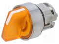 Switch: rotary; 22mm; Stabl.pos: 3; orange; LED; IP66; prominent SCHNEIDER ELECTRIC ZB4BK1353