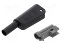 Accessories: case; 32A; black; 55.4mm; for banana plugs STÄUBLI KT-SL-4-46-21