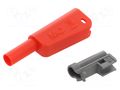 Accessories: case; 32A; red; 55.4mm; for banana plugs STÄUBLI KT-SL-4-46-22
