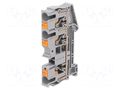 Splice terminal: rail; PT; 41A; 1kV; for DIN rail mounting; grey PHOENIX CONTACT PT6-TWIN