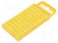 Markers; 4.3÷5.3mm; polyamide; yellow; -40÷85°C; push-in; WIC HELLERMANNTYTON WIC3-YELLOW-YE