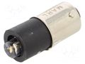 LED lamp; white warm; BA9S; 12VDC; No.of diodes: 1; 5mm; Body: black MARL 215-993-21-38