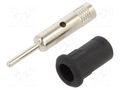 Connector: 4mm banana; socket; 30VAC; 60VDC; 25A; black STÄUBLI EB4-IR/N-21