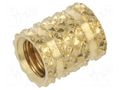 Threaded insert; brass; M5; BN 37868; L: 7.82mm; for plastic TAPPEX KVT-117M5