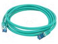 Patch cord; RJ45 plug,both sides; S/FTP; 6a; stranded; Cu; LSZH Goobay S/FTP6A-CU-020GR