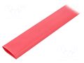 Heat shrink sleeve; glueless; 3: 1; 24mm; L: 1.2m; red; polyolefine TE Connectivity RNF3000-24/8-2-STK