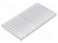 Heatsink: extruded; L: 75mm; W: 140mm; H: 10mm; aluminium; raw FISCHER ELEKTRONIK SK/695/75/AL