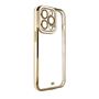 Fashion Case Case for Samsung Galaxy A13 5G Gold Frame Gel Cover White, Hurtel 5907769343117 5907769343117