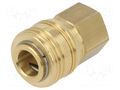 Quick connection coupling; 0÷35bar; brass; 41mm; 1000l/min PNEUMAT ES-14-I