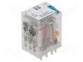 Relay: industrial; DPDT; Ucoil: 24VDC; 12A/250VAC; 12A/250VDC PHOENIX CONTACT REL-IR2/LDP24DC/2X