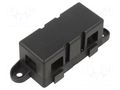Fuse holder with cover; 500A; screw; Leads: M8 screws; 32V OPTIFUSE BLC-07B