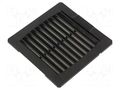 Filter; Cutout: 92x92mm; IP54; Mounting: push-in; black WEIDMÜLLER EF-10-54-BK