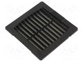 Filter; Cutout: 92x92mm; IP54; Mounting: push-in; black WEIDMÜLLER EF-10-54-BK