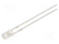 LED; green; 3mm; 1560÷2180mcd; 140°; Front: flat; 5VDC; No.of term: 2 OPTOSUPPLY OSG5DA3HE1B-5V