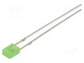 LED; green; rectangular; 3.2x3.2x4.15mm; 330÷500mcd; 100°; 20mA OPTOSUPPLY OSG5TA7BA4B