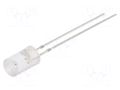 LED; yellow; 5mm; 100÷150mcd; 120°; Front: recessed; 12VDC; -30÷85°C OPTOSUPPLY OSY5JA5MC1B-12V