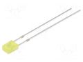 LED; yellow; rectangular; 3.2x3.2x4.15mm; 100÷150mcd; 100°; 20mA OPTOSUPPLY OSY5JA7BA4B
