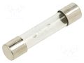 Fuse: fuse; 6A; 250VAC; time-lag; glass; 6.3x32mm; TSA; brass OPTIFUSE TSA-6A