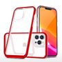 Clear 3in1 case for iPhone 14 Pro Max silicone cover with frame red, Hurtel 5907769348877 5907769348877