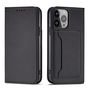 Magnet Card Case case for iPhone 14 Pro flip cover wallet stand black, Hurtel 5907769347719 5907769347719