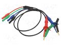 Test leads; banana plug x2,Kelvin vice EXTECH EX380565