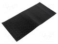 Self-adhesive foot; Ø: 12.7mm; H: 1.5mm; black; polyurethane KEYSTONE KEYS781-B