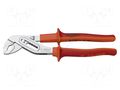 Pliers; adjustable; carbon steel; 240mm; 447/1VDEBI UNIOR UNIOR-611993