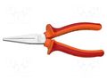 Pliers; insulated,flat; carbon steel; 160mm; 472/1VDEBI UNIOR UNIOR-610430