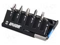 Kit: screwdriver bits; Phillips,Pozidriv®,slot; 10pcs. UNIOR UNIOR-624050