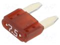 Fuse: fuse; 7.5A; 32VDC; automotive; 10.9mm; push-in; Mini; MINI LITTELFUSE 029707.5L