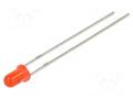 LED; red; 3mm; 220÷330mcd; 30°; Front: convex; 5VDC; No.of term: 2 OPTOSUPPLY OSR5JA3134A-5V