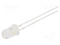 LED; yellow; 5mm; 750÷1120mcd; 30°; Front: convex; 1.8÷2.2VDC OPTOSUPPLY OSY5PA5A31A-1MA