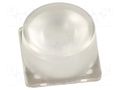 LED lens; square; plexiglass PMMA; 37÷53°; H: 11.8mm LEDIL CA14442