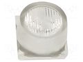 LED lens; square; plexiglass PMMA; 40÷76°; H: 8.9mm LEDIL CA14602