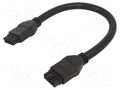 Cable; female; PIN: 10; Len: 0.5m; 300V; 10A; Insulation: PVC; 2x5 MOLEX MX-245136-1005