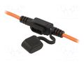 Fuse holder; 11mm; 30A; Leads: cables; -40÷85°C; 58V OPTIFUSE LPM-01B-12OR