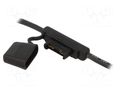 Fuse holder; 29.7mm; 100A; Leads: cables; 32V; Wire colour: black OPTIFUSE LPX-01B-6B