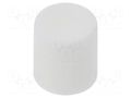 Knob; slider; white; Ø8.2x8.9mm; polyamide; Mounting: push-in CLIFF CS11-WHI