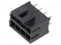 connector ULTRA-FIT HDR VT DUAL K BLK 08CKT 15AU MOLEX MX-172298-1208