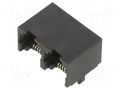 connector Modjack RA LoPro 50AU Inv Dual Port 6/6 MOLEX MX-43814-6621