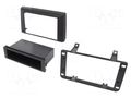 Radio frame; Dacia; 1 DIN; black; Kit: shelf,bezel,mounting frame 4CARMEDIA RAM-40.106