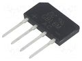 Bridge rectifier: single-phase; Urmax: 1kV; If: 6A; Ifsm: 150A; flat DC COMPONENTS GBL6M-DC