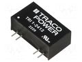 Converter: DC/DC; 1W; Uin: 21.6÷26.4VDC; Uout: 15VDC; Iout: 68mA TRACO POWER TRI1-2413