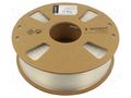 Filament: ABS; 1.75mm; transparent; 225÷245°C; 1kg GEMBIRD 3DP-ABS1.75-01-TR