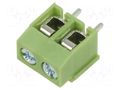 Connector: PCB terminal block; terminal; 10A; 300V; angled 90° XINYA XY126V-2P-5.0-GN